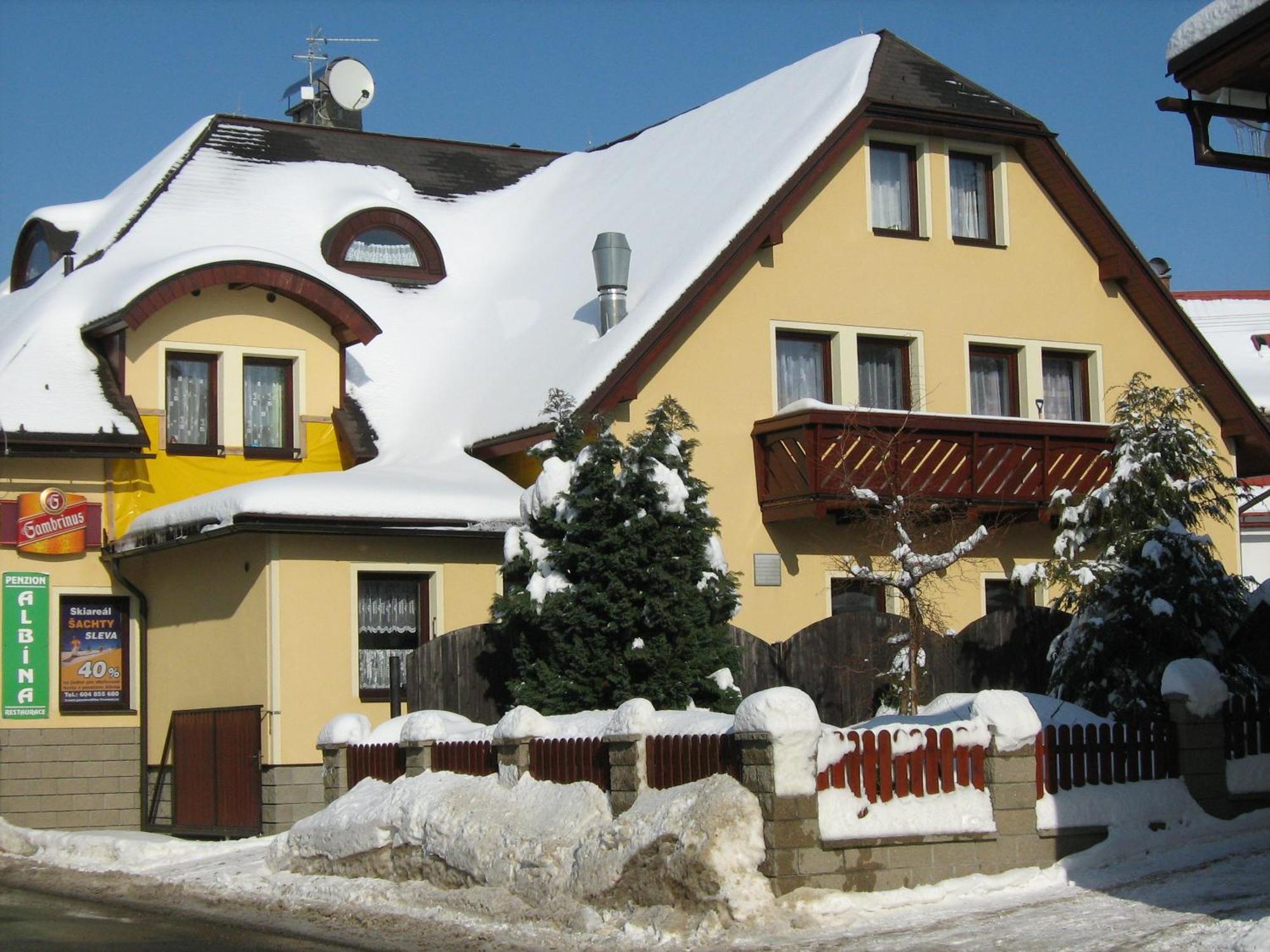Penzion Albina - Restaurace Vysoké nad Jizerou المظهر الخارجي الصورة