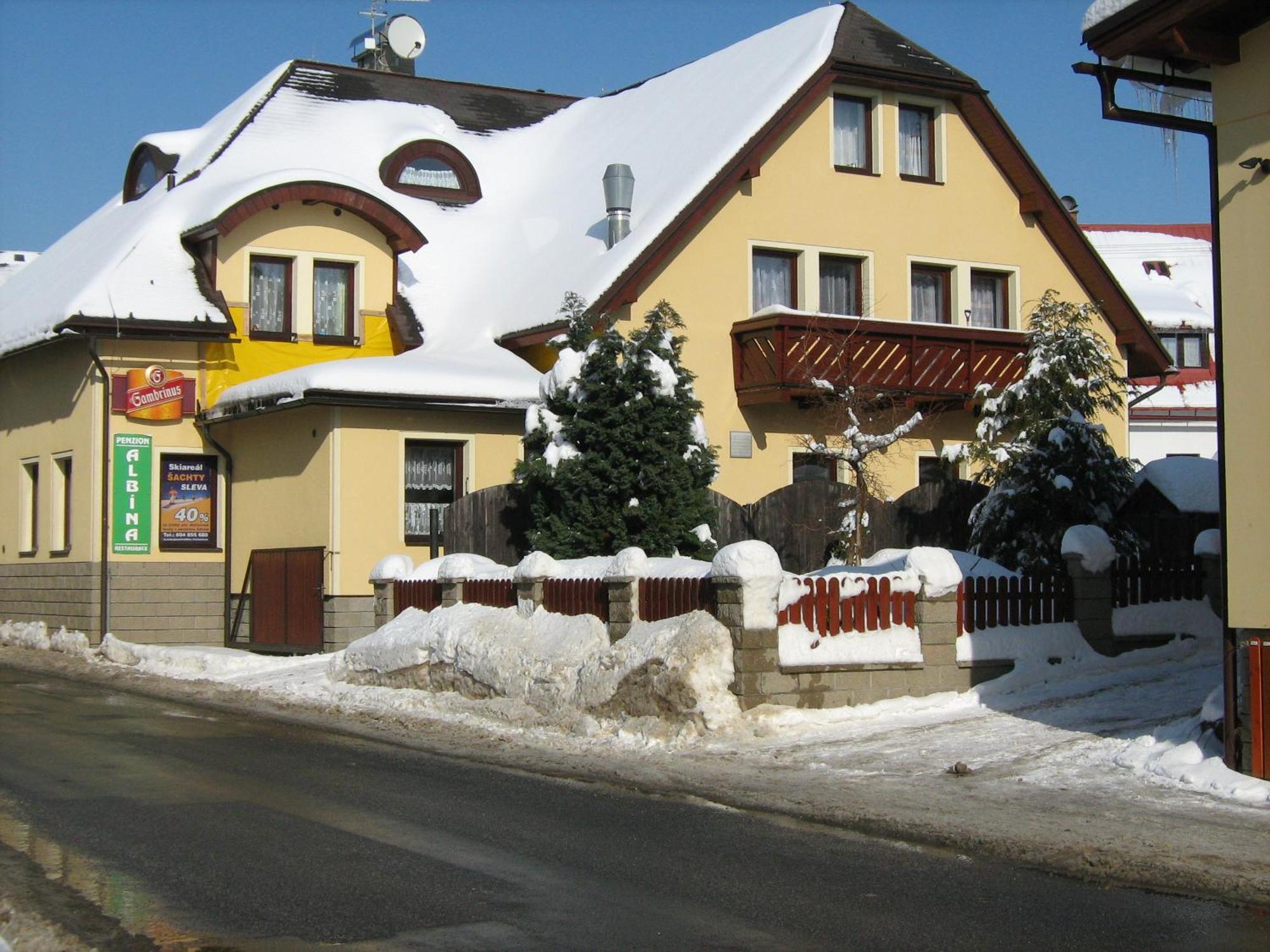 Penzion Albina - Restaurace Vysoké nad Jizerou المظهر الخارجي الصورة